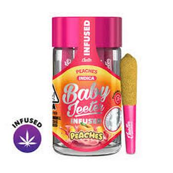 Baby Jeeter | 5 Pack Peaches Infused Prerolls