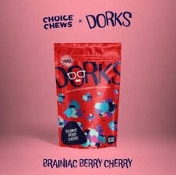 Choice Chews | Dorks Brainiac Berry Cherry Indica Gummies