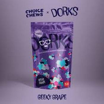 Choice Chews | Dorks Geeky Grape Indica Gummies 
