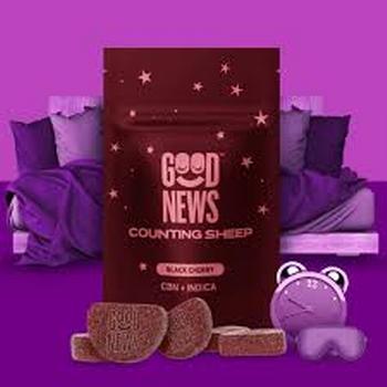 Good News | 1:2 Counting Sheep Black Cherry Sleep Gummies