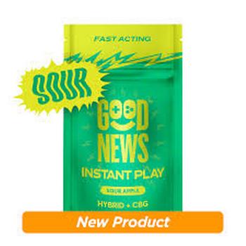 Good News | 2:1 (THC:CGB) Instant Play Sour Apple Gummies 