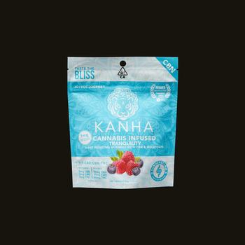 Kanha | Indica Tranquility Blue Raspberry CBN 1:1:1 Sleep Fruit Chews 