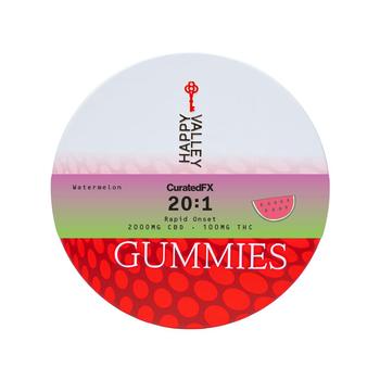 Happy Valley | Rapid Onset 20:1 CBD:THC Watermelon Relief Gummies 
