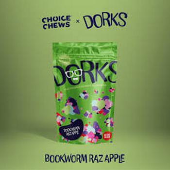 Choice Chews | Dorks Bookworm Raz Apple Hybrid Gummies