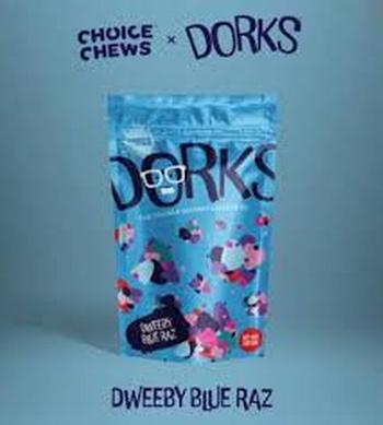Choice Chews | Dorks Dweeby Blue Raz Sativa Gummies