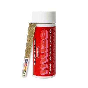 Muze | 7 Pack 0.5g Strawberry Punch Prerolls