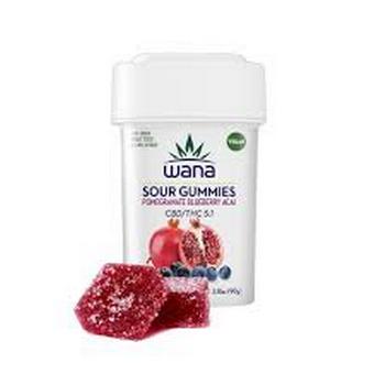 Wana | 5:1 (CBD:THC) Pomegranate Blueberry Acai Gummies