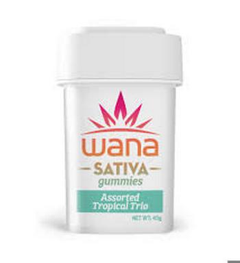 Wana | 10 Pack Sativa Tropical Trio Assorted Gummies