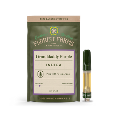 Florist Farms | 510 Cart | 1G | Granddaddy Purp | THC 95% | Indica