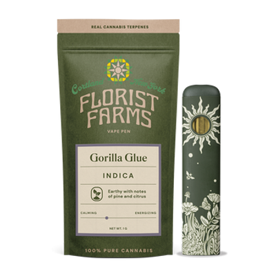 Florist Farms | AIO Vape | 1G | Gorilla Glue | THC 88% | Indica