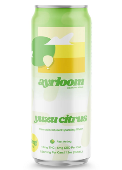 Ayrloom | Drink | 10mg | Yuzu Citrus UP | 12oz | 2:1 THC:CBD