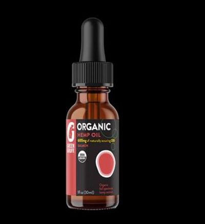 Green Gruff | Dog Supplement | 1fl | 30ml | Salmon Flavor | Organic Hemp Oil Drops | | 600mg CBD