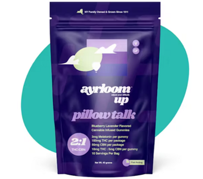 Ayrloom | Gummy | 100mg | Pillow Talk UP | 10pc / 100mg | 2:1 THC:CBN