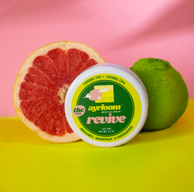 Ayrloom | Balm | 1000mg | Revive | 1:1 THC:CBD | 2.3oz Can