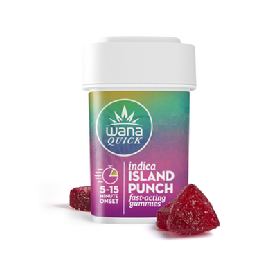 Wana | Gummy | 100mg | 10pc | Island Punch | Indica