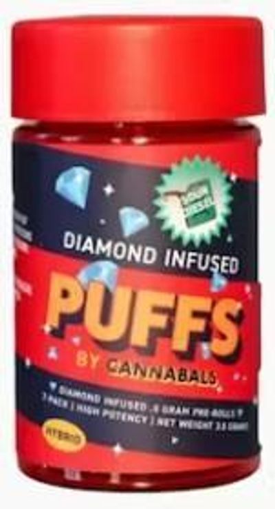 Cannabals - Pre Rolls - Puffs - Sour Diesel - 0.5g - 7ct | 37% sativa