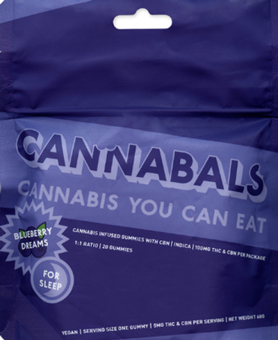 Cannabals | Gummy | Blueberry Dreams - 100mg THC - 20ct