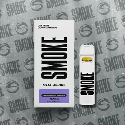 Smoke | AIO Vape | 1G | Grape Drank | Live Resin | THC 72.33% | Indica