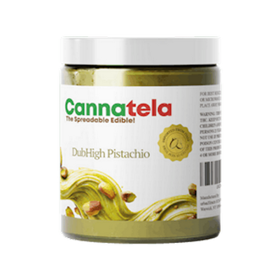 Cannatela | Spread | 100MG | 10 Servings | Dubhigh Pistashio | Hybrid
