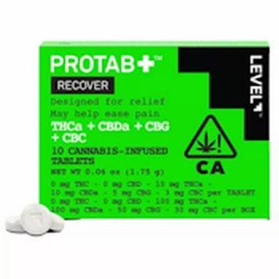 LEVEL | Pills | Recover Protab+, Designed for Relief THCa:CBDa:CBG:CBC 10-ct pkg