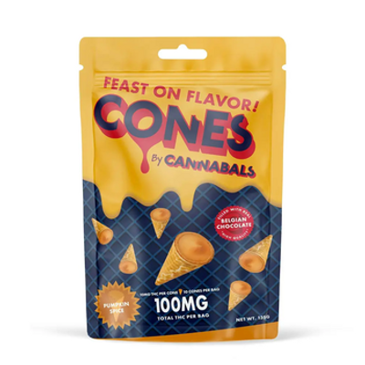 Cannabals | Candy Cones | Pumpkin Spice - 100mg THC - 10ct