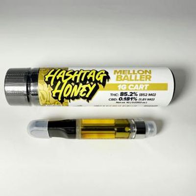 Hashtag Honey | Vape Cart | Melon Baller | Hybrid 86.8%