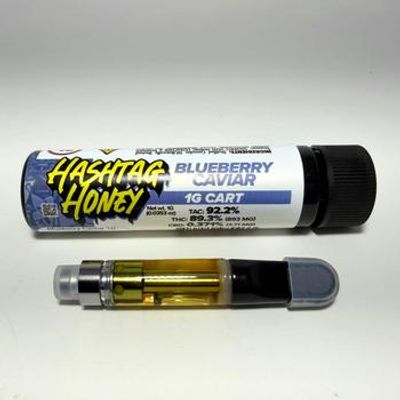 Hashtag Honey | Vape Cart | Blueberry Caviar 1G | 89.3% Hybrid