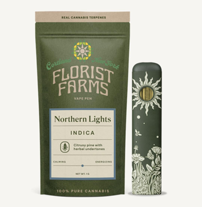 Florist Farms | AIO Vape | 1G | Northern Lights | THC 89% | Indica
