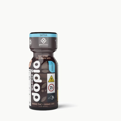Green Revolution | Cold Brew Coffee Shot | Dopio-Vanilla (1:1) | 100mg | Sativa