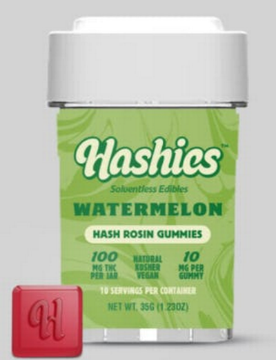 Hashies | Gummy | Watermelon | 100MG | 10-Pack