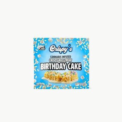 Crispys | Solid Chocolate | Birthday Cake | 100MG / 10pcs | Hybrid