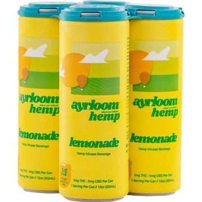 Ayrloom | Drink | Lemonade UP | Single Can 12oz | 10mg THC: 5mg CBD