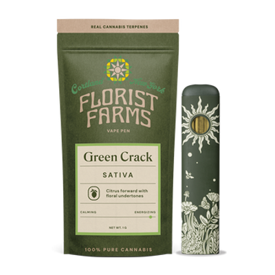 Florist Farms | AIO Vape | 1G | Green Crack | THC 90% | Sativa