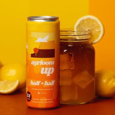 Ayrloom | Drink | 10mg | Half + Half (Lemonade + Tea) UP | 12oz | 2:1 THC:CBD