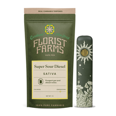Florist Farms | AIO Vape | 1G | Super Sour Diesel | THC 90% | Sativa