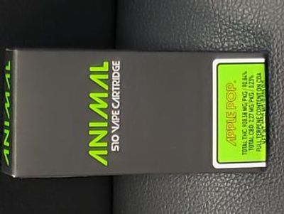 Animal | AIO Vape | 1G | Apple Pop | THC 90.83% | Hybrid