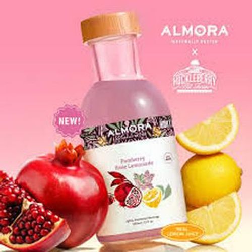Almora Farm: 12oz Bottle: 100mg THC Whitethorn Rose Lemonade Beverage