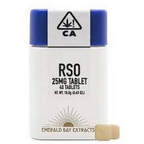 Emerald Bay Extracts 25mg Tablets - Indica - Ice Cream Cake - 1000mg Package