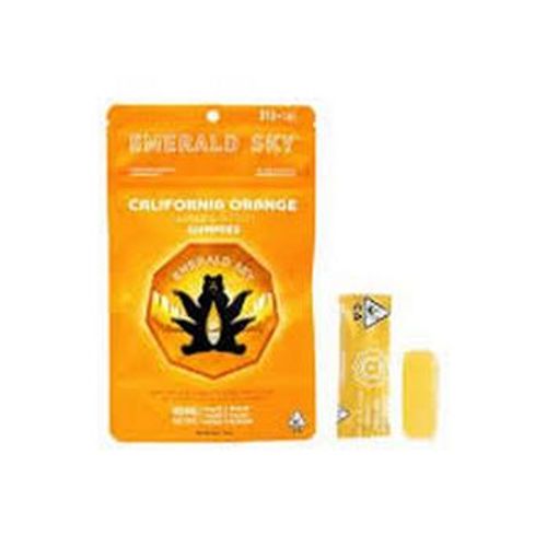 Emerald Sky California Orange Gummies 10ct 100mg Sativa