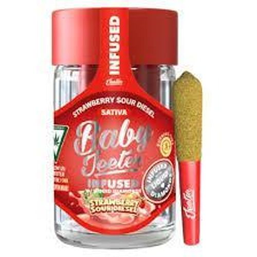 Infused Baby Jeeter 0.5G x 5 (2.5g) Preroll Strawberry Sour Diesel