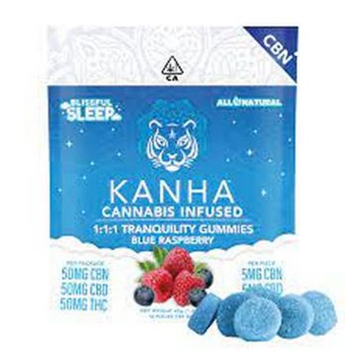 Kanha Tranquility 1:1:1 CBN:CBD:THC gummy 100MG
