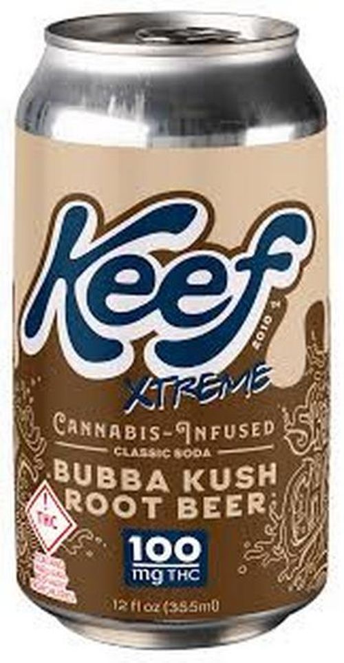 Keef 100mg Bubba Kush Root Beer Xtreme Classic Soda 12oz