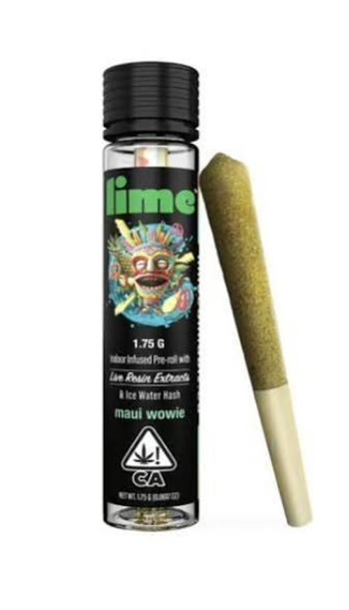 Lime - Infused Pre Roll - Live Resin & Ice Water Hash Infused Hybrid Gushers 1.75g Pre-Roll