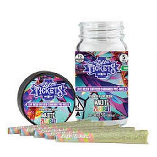 **PROMO**Lift Tickets: 0.5g Infused Pre Roll Multipack (5): White Zlushi [I]