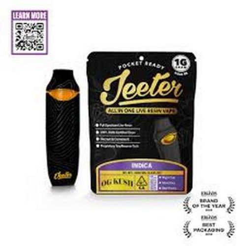 Jeeter Concentrates - AIO Live Resin 1G Vape Cartridge OG Lime Kush