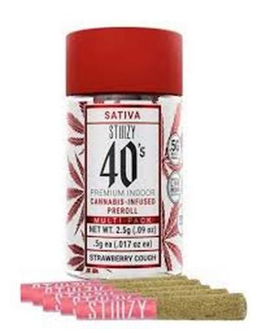 STIIIZY - Infused 40's Strawberry Mango Preroll 5pk - 2.5g