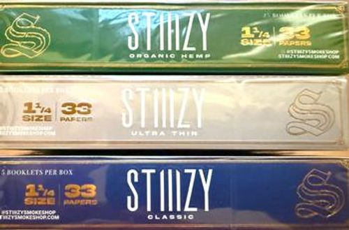 Rolling Papers Stiiizy Classic, Ultra thin, and Organic Hemp
