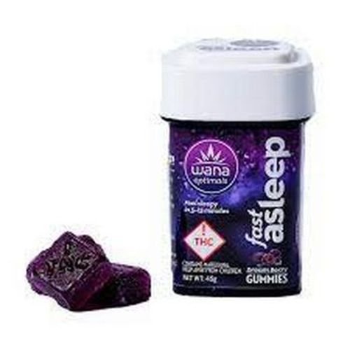Wana | Fast Asleep 10:2:2:2 (CBD:CBN:CBG:THC) Dream Berry Fast Acting Gummies