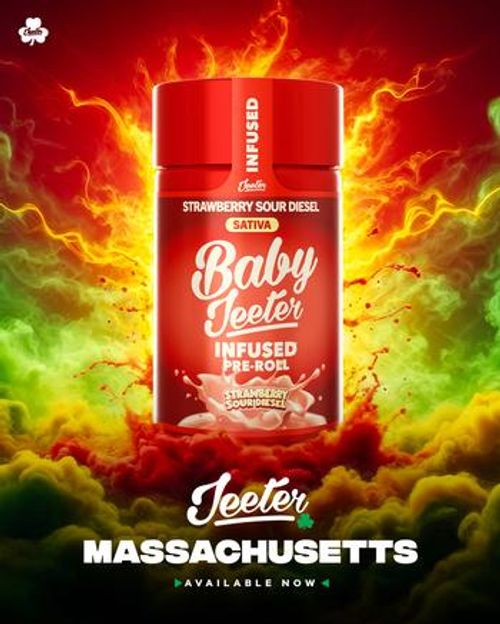 Baby Jeeter | 5 Pack Strawberry Sour Diesel Infused Prerolls