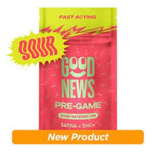 Good News | 2:1 THC:THCV Pre-Game Sour Watermelon Gummies  